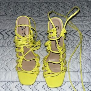 Yellow Neon heels